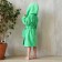 Terry dressing gown, size 28, green color, 320 g/m2, cotton 100% with AIRO