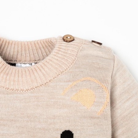 Knitted crumb set I "Bear", height 98-104 cm-14