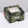 Packaging for 4 cupcakes with a window, "camouflage", 16 x 16 x 10 cm