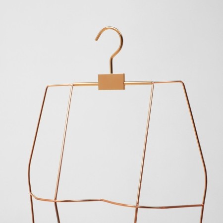 Contour hanger, dimensions 32/29/35cm, metal, color pink gold-2