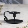 Metal “Classic” candlestick, one candle, 11 x 6 cm, black