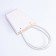 Bag for flowers embossing white moisture resistant, 17x17-11.5x11.5-20 cm