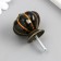 Pen for the casket ceramics, metal "Pumpkin" black 4x4x4 cm