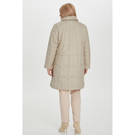 Female coat, size 56, milk color-3
