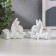 Polystone souvenir "Snowty Angel with the Bible" mix 7x5x8.5 cm