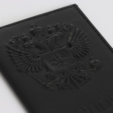Cover for passport, black color-4