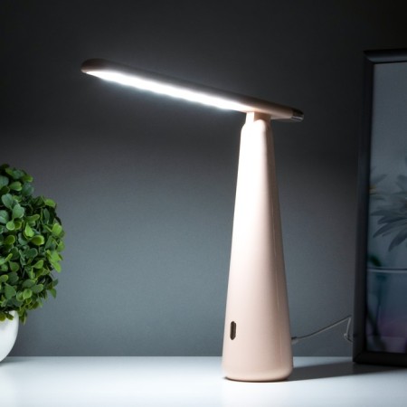 Table lamp "Strike" LED 3 modes 1.5W USB pink 6.8x6.8x28.5 cm Risalux-2