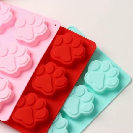 Baking uniform “Animals. Lucky”, silicone, 18 × 13.8 cm, 6 cells (5 × 5.4 cm), Mix color-6