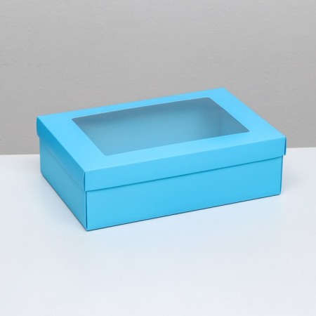Folding box "Tiffany", with a window 30 x 20 x 9 cm