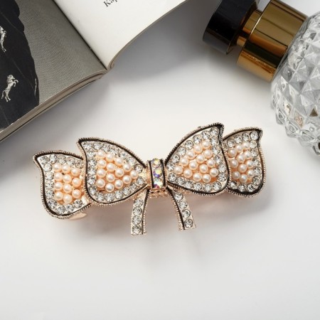 Hair hair clip "Chloe" bow, 9 cm