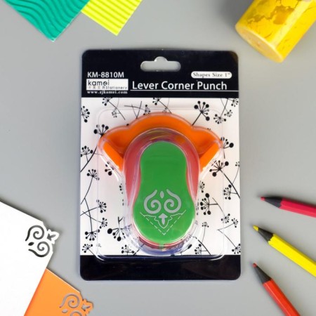 Figure hole for corners "Bouquet" Cutting 2.5 cm 8x8 cm-7