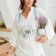 Apron "Ethel" forget -me -not 60*70 cm, 100% cotton, sarzha 190 g/m2