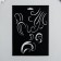Plastic stencil "Flower ornament" No. 4 14.5x20cm