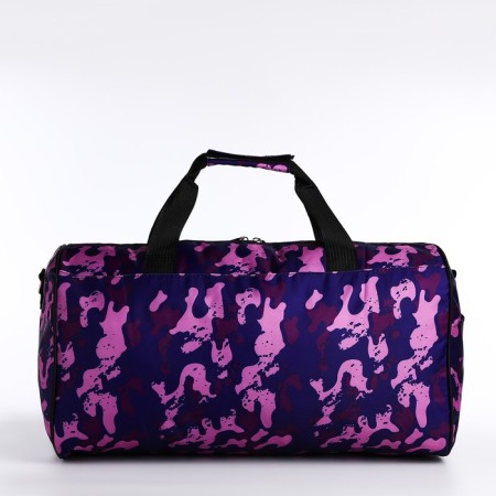 Road bag with lightning, external pocket, long belt, purple/lilac color-1
