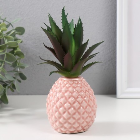 Souvenir ceramics "pink pineapple" 7x7x17.5 cm-2