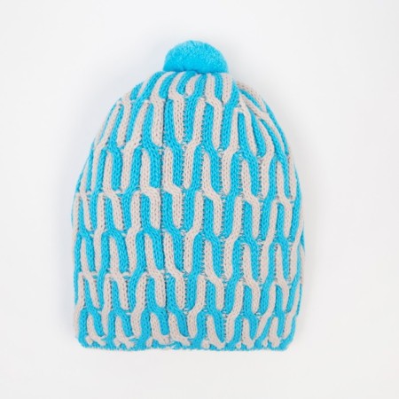 Hat for girls, blue color, size 52-54-2