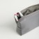 Lightning cosmetic bag, textura, gray color