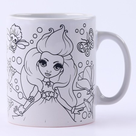 Mug for painting, 6 centers. "Flower Fairy"-1