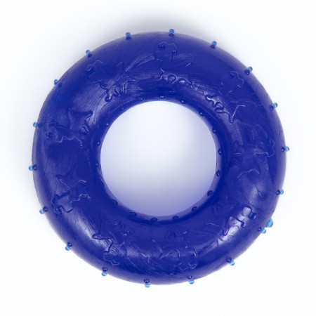 Chewing toy "Ring" Transparent, PP, 6.7 x 2 cm, dark blue-1