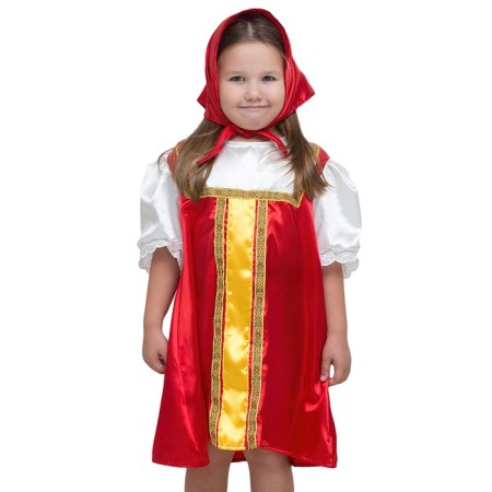Danish carnival costume, red, 5-7 years old, height 122-134 2355