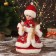 Snow Maiden "in a red fur coat with a heart" moves, 30 cm