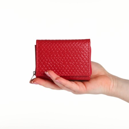 Women's wallet with lightning, red color-8
