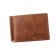 Portmone with a clamp m-59, without fastening, brown, pool-up