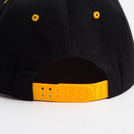 Basebolka with a direct visor for the boy Minaku, size 56, black/yellow color-8