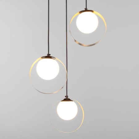 Dublin lamp, 3x7W G9, black color, bronze