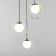 Dublin lamp, 3x7W G9, black color, bronze