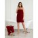 Pareo female for the sauna, size XL-3XL, burgundy color