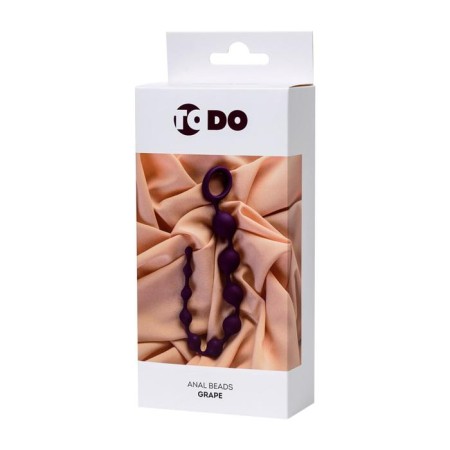 Anal chain Todo byfa grape, silicone, purple color, 35 cm, d = 2.7 cm-3