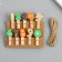 Decor for creativity wood "Process. Numers" set 10 pcs 3.7x1.5x1.2 cm