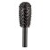 Groyshevik ball -shaped ball Kwb, 16x30 mm, shank d = 6 mm, carbon steel