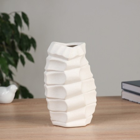VAZA Ceramics Table "Levin" D-6CM, 20x9 cm, white-2