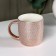 Mug ceramic foil "foil", 350 ml, pink color