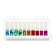 Block-filling with a sticky edge plastic 20l x 10 colors white/holography, 12mm x 45mm