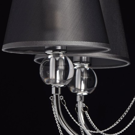 Ceiling chandelier "Federica", 5x40W E14, chrome 64x64x60 cm-6