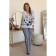 Female trousers, size 60, gray color