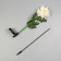 Garden lamp on the solar battery "White Chrysanthemum", 75 cm, 1 led, white glow