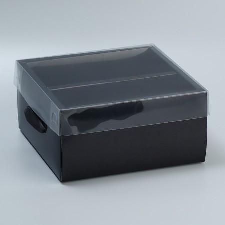 Gift folding box, packaging, “black”, 20 x 20 x 10 cm-2