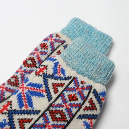 Women's socks “Ornament-Moroz”, white color, size 23-1