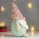 Interior doll "Santa Claus in a pink cap with sequins" 33x14x17 cm