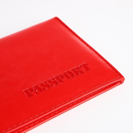 Cover for passport, red color-3