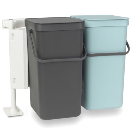 A set of bastards Brabantia sort & go, built -in, mint color, gray, 12 l, 2 pcs-1