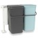 A set of bastards Brabantia sort & go, built -in, mint color, gray, 12 l, 2 pcs