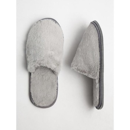 Slippers female closed nose, size 36-38, color gray color-3