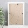 Photo frame MDF 10x15 cm, No. 5 "Simple", white (plastic screen)