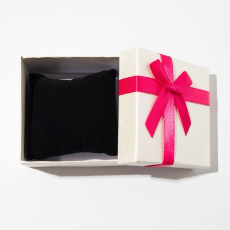 Gift box for the clock "Raspberry", 9 × 9, white-pink color-2