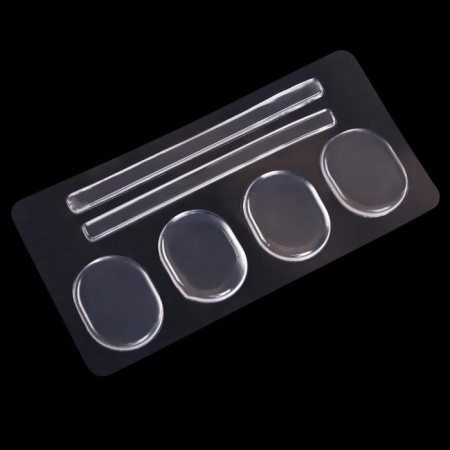 Shoe liners, adhesive, silicone, 6 pcs, transparent color-3